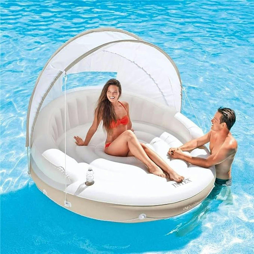 Inflatable Canopy Island Float Lounge