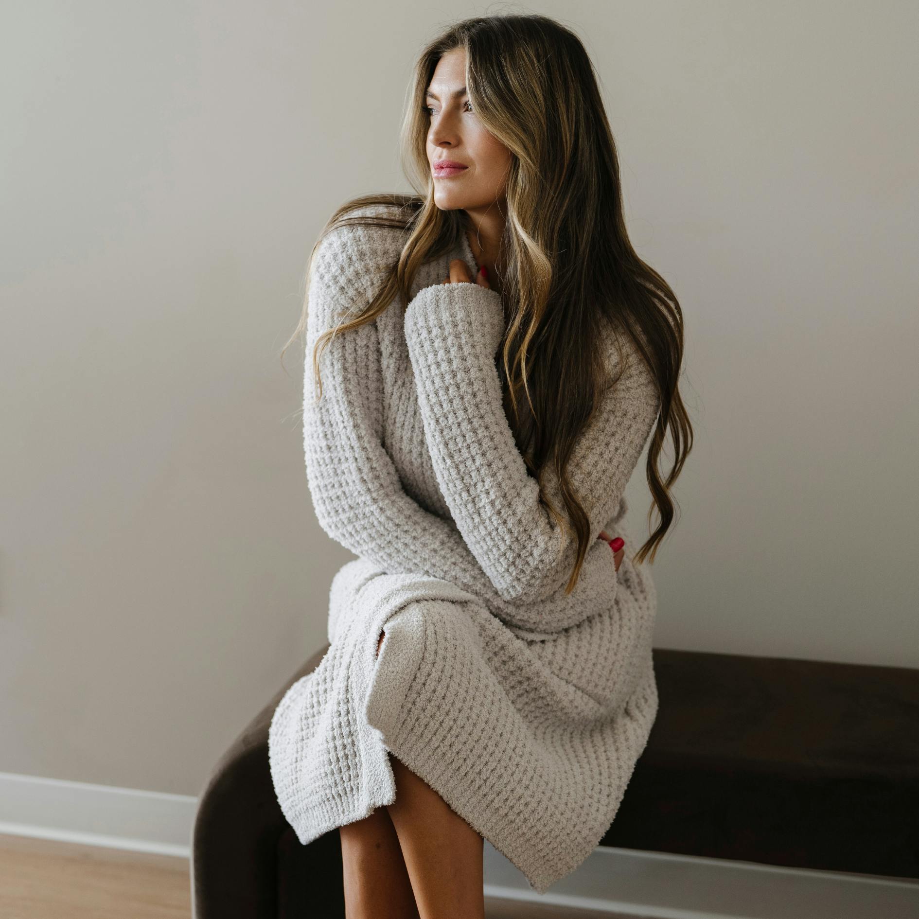 WAFFLE KNIT ROBES