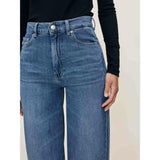 Hepburn Wide Leg High Rise Ankle Jeans Del Ray