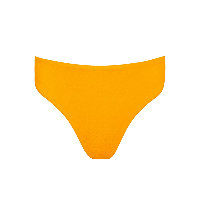 women's marigold terry mid rise bikini bottom