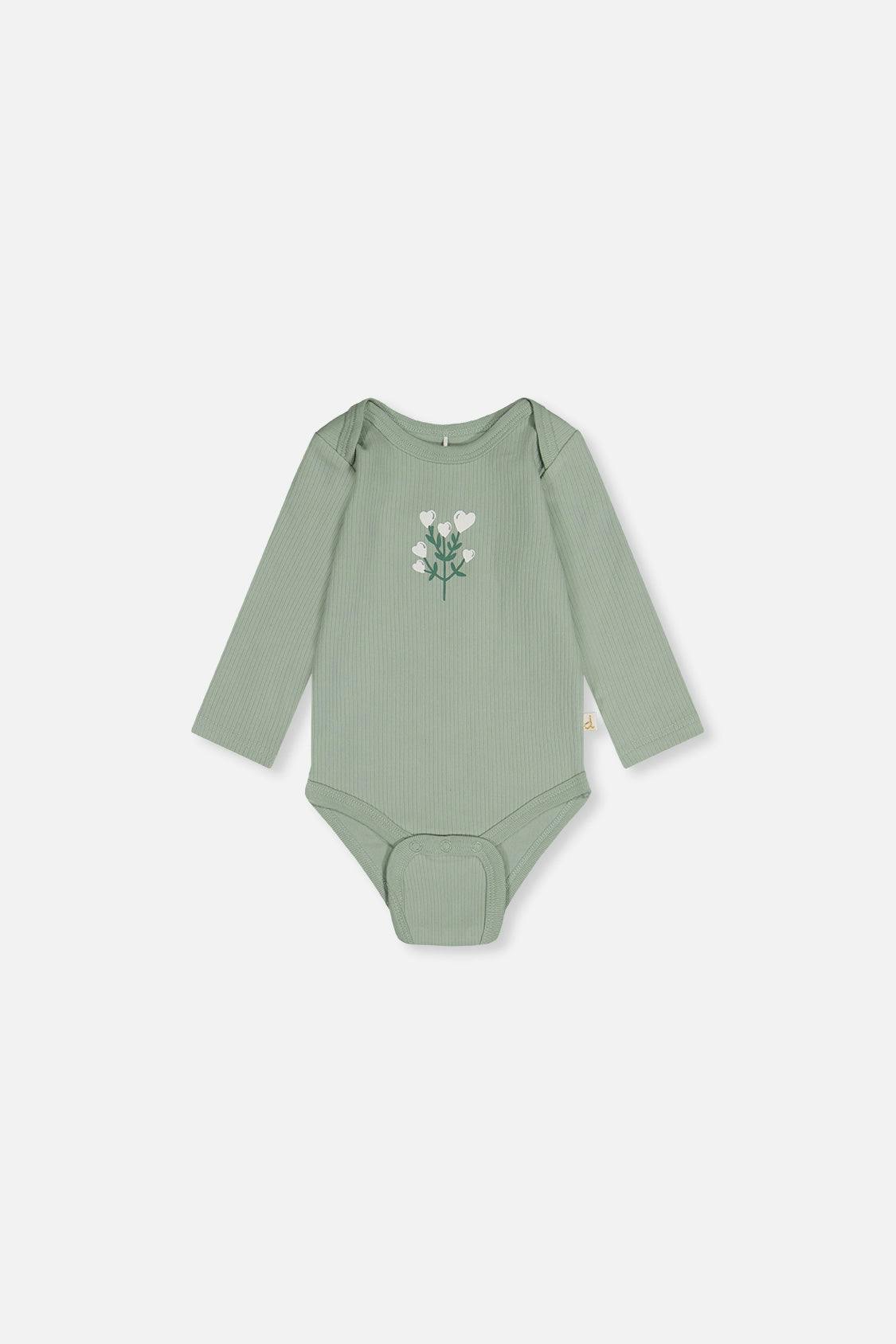 Three Pack Organic Cotton Onesie Purple Floral Print