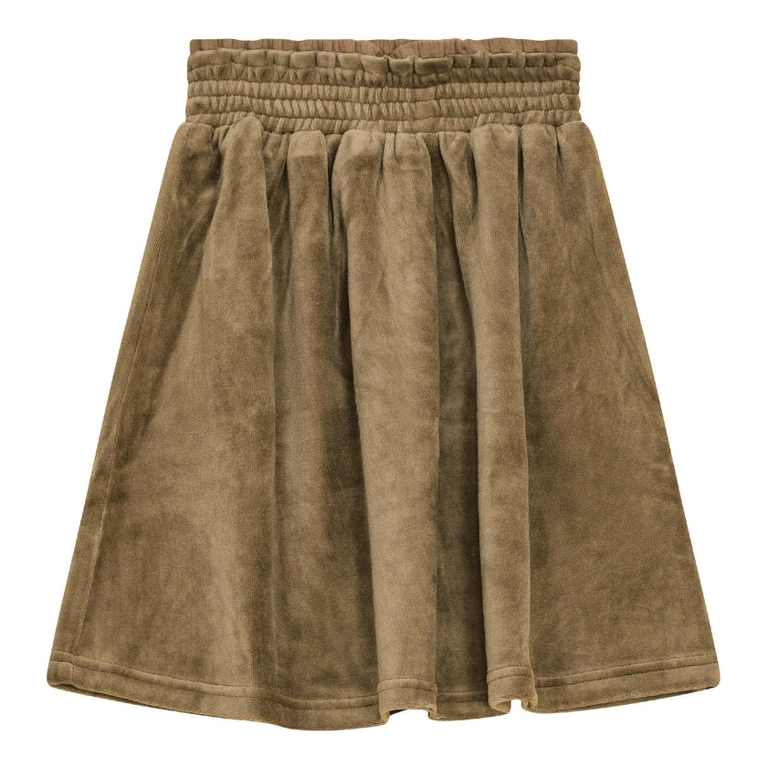 Velour A-Line Skirt