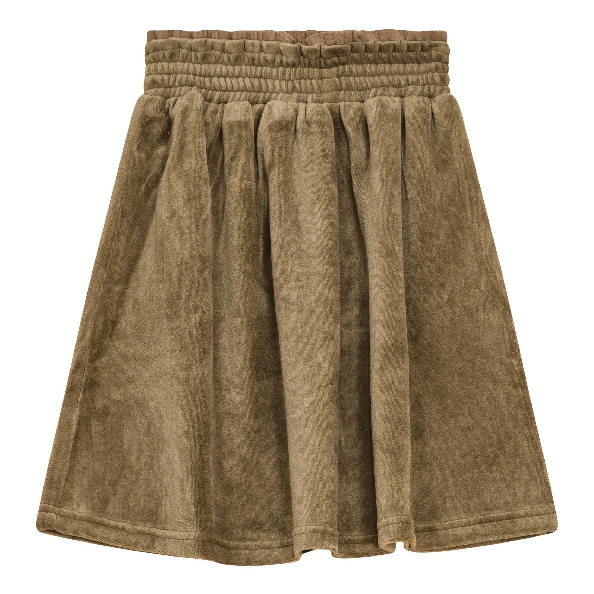 Velour A-Line Skirt