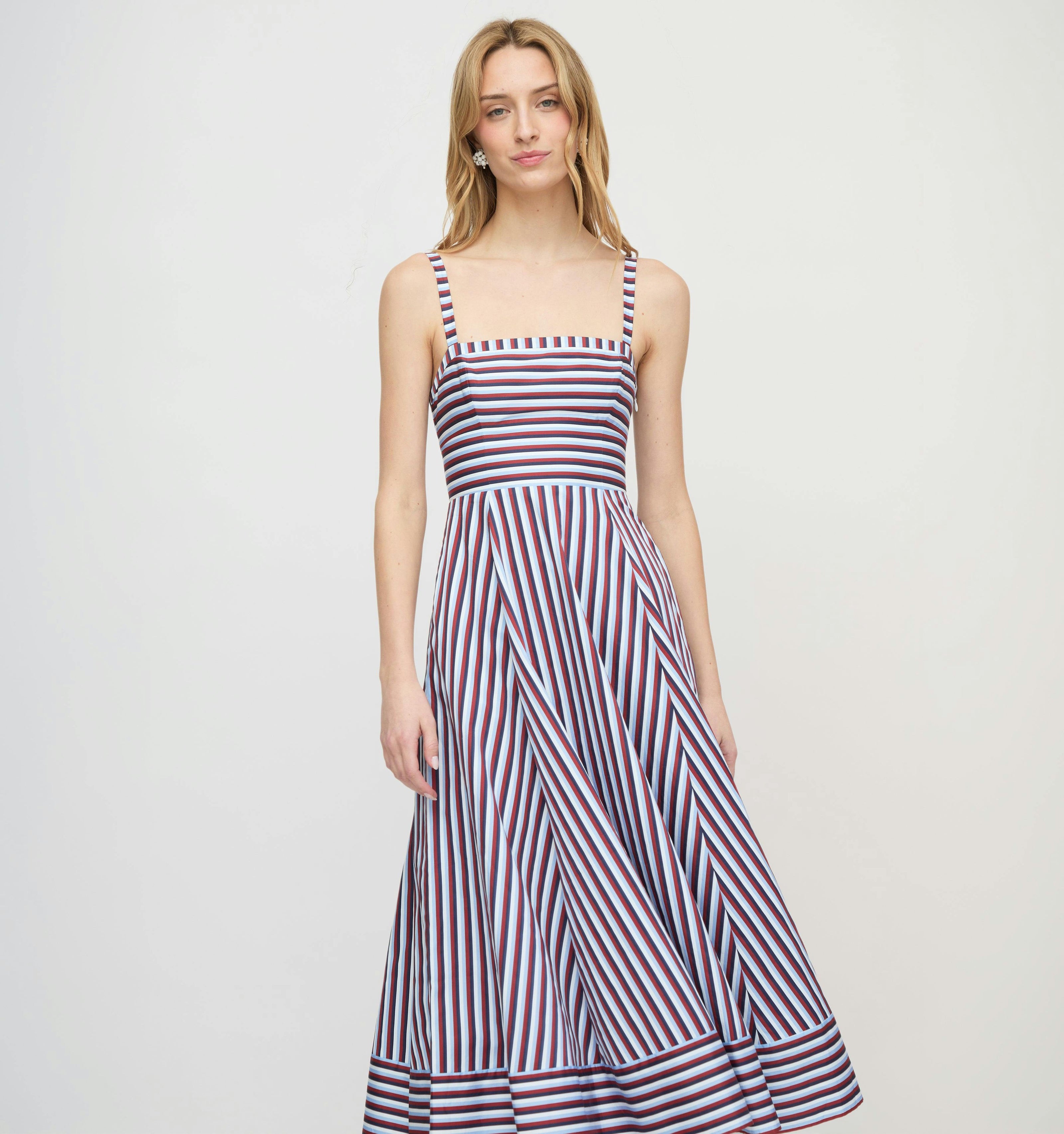 The Margot Dress - Firecracker Stripe