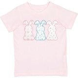 Floral Bunny Patch Easter Short Sleeve T-Shirt - Ballet