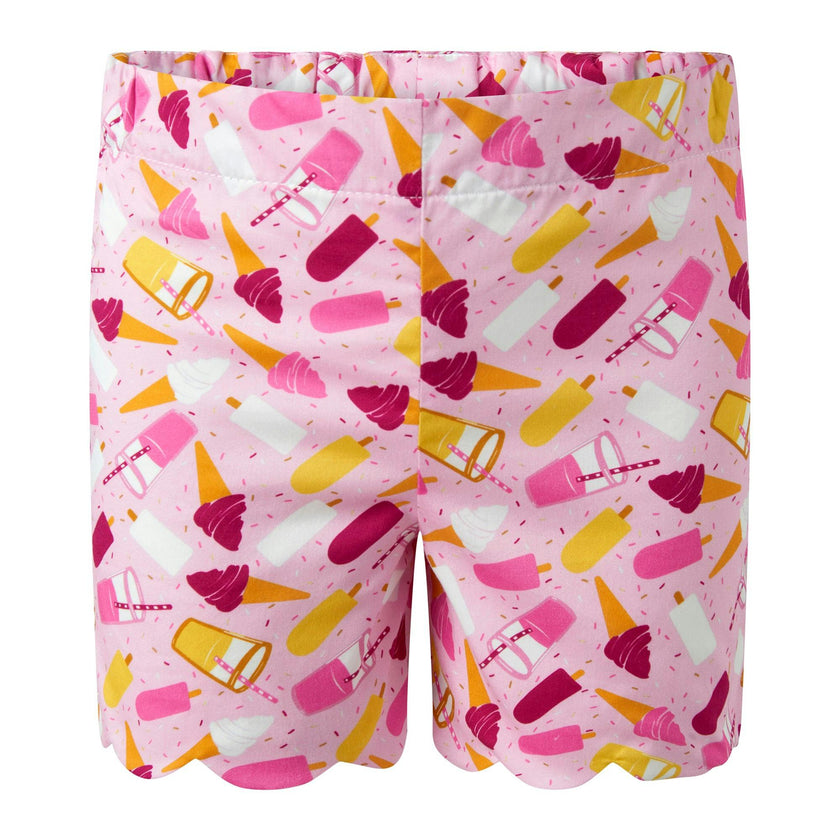 Ice Cream Scalloped Short Set