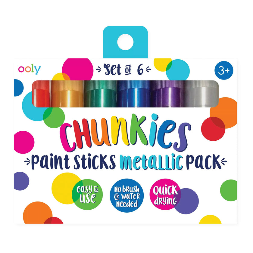 Chunkies Paint Sticks - Metallic - Set of 6
