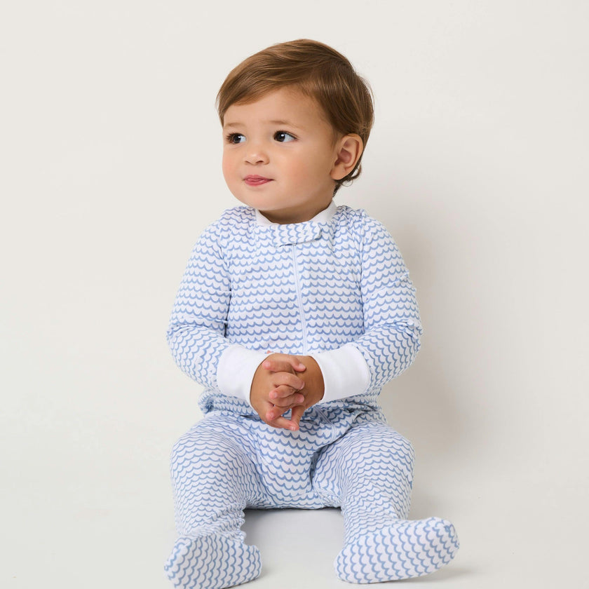 Baby's Pima Snug Fit Romper in La Mer