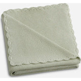 Cotton Knit Blanket, Green