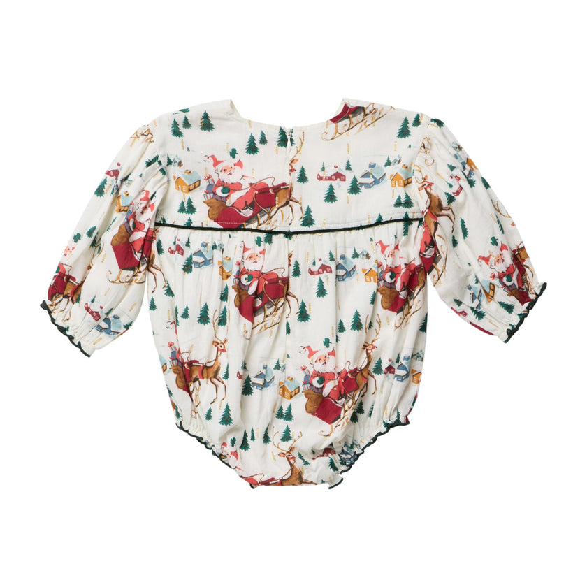 Baby Girls Wynne Bubble - Santa Sleigh