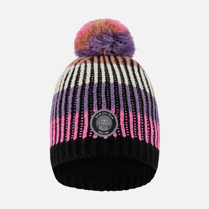Lined Knit Pompom Hat