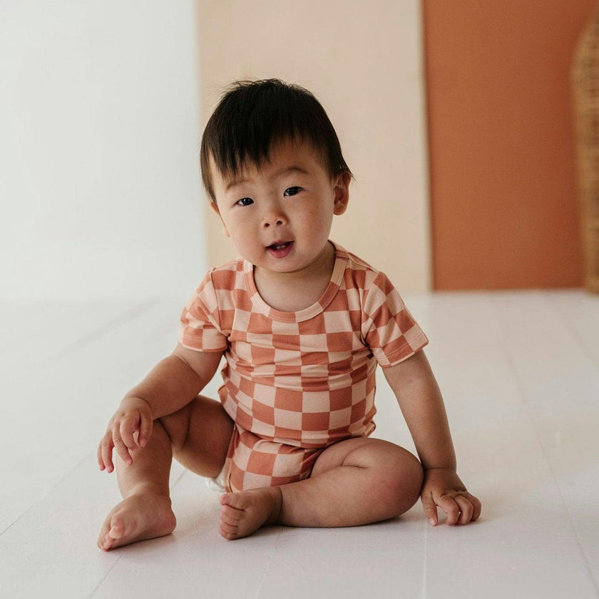 Baby Short Sleeve Bodysuit Retro America