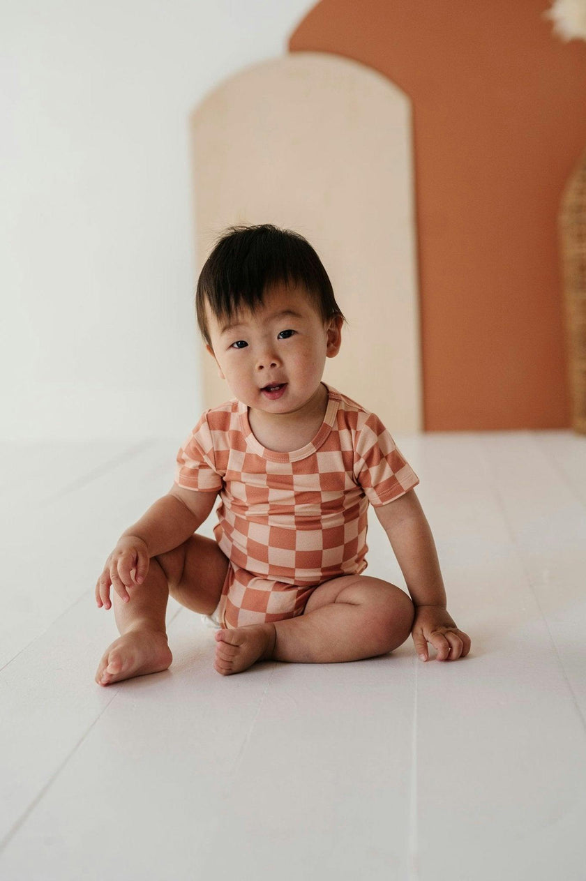 Baby Short Sleeve Bodysuit Retro America