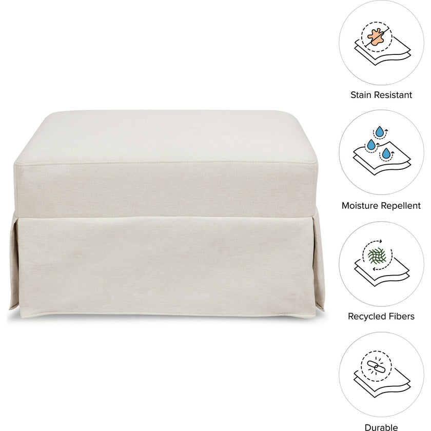 Crawford Gliding Ottoman Eco-Performance Fabric