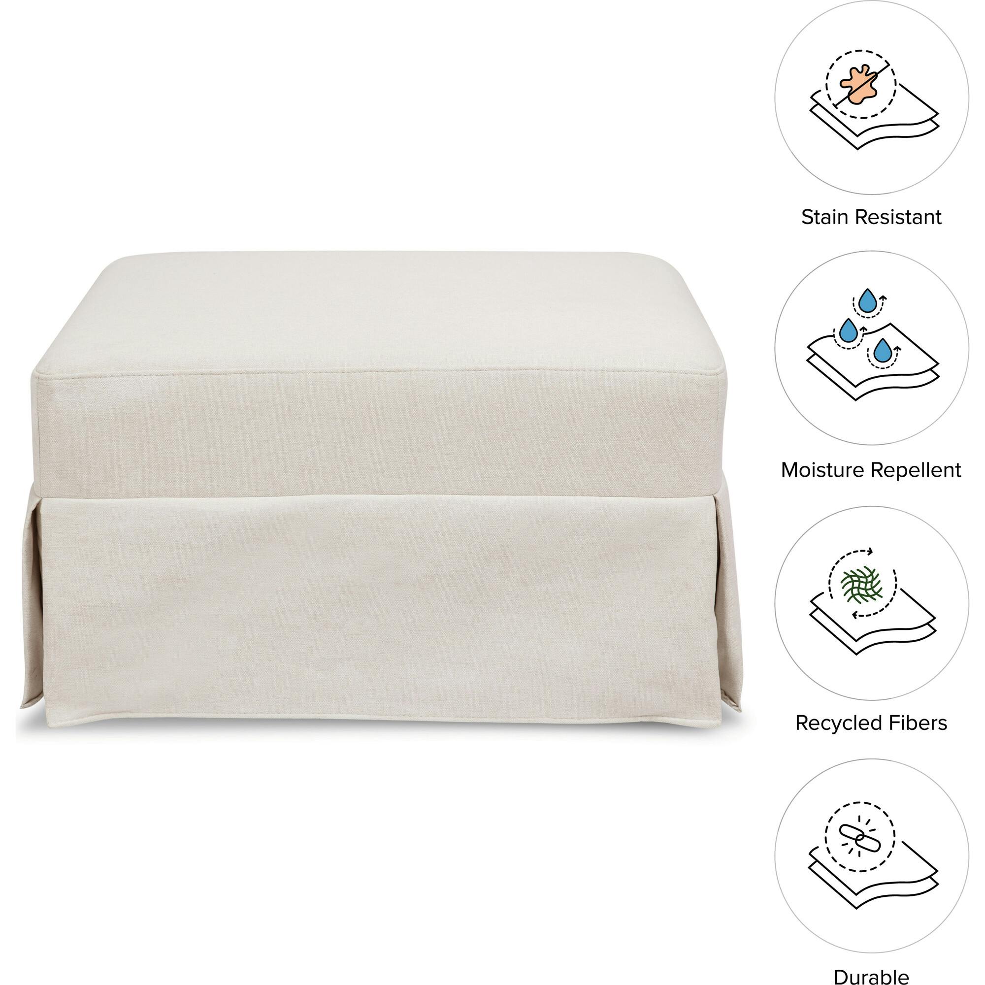 Crawford Gliding Ottoman Eco-Performance Fabric