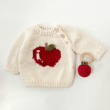 Cotton Crochet Apple Rattle Teether
