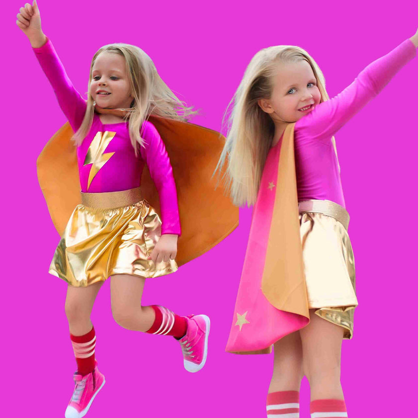 Superhero Star Power Cape Set, Pink