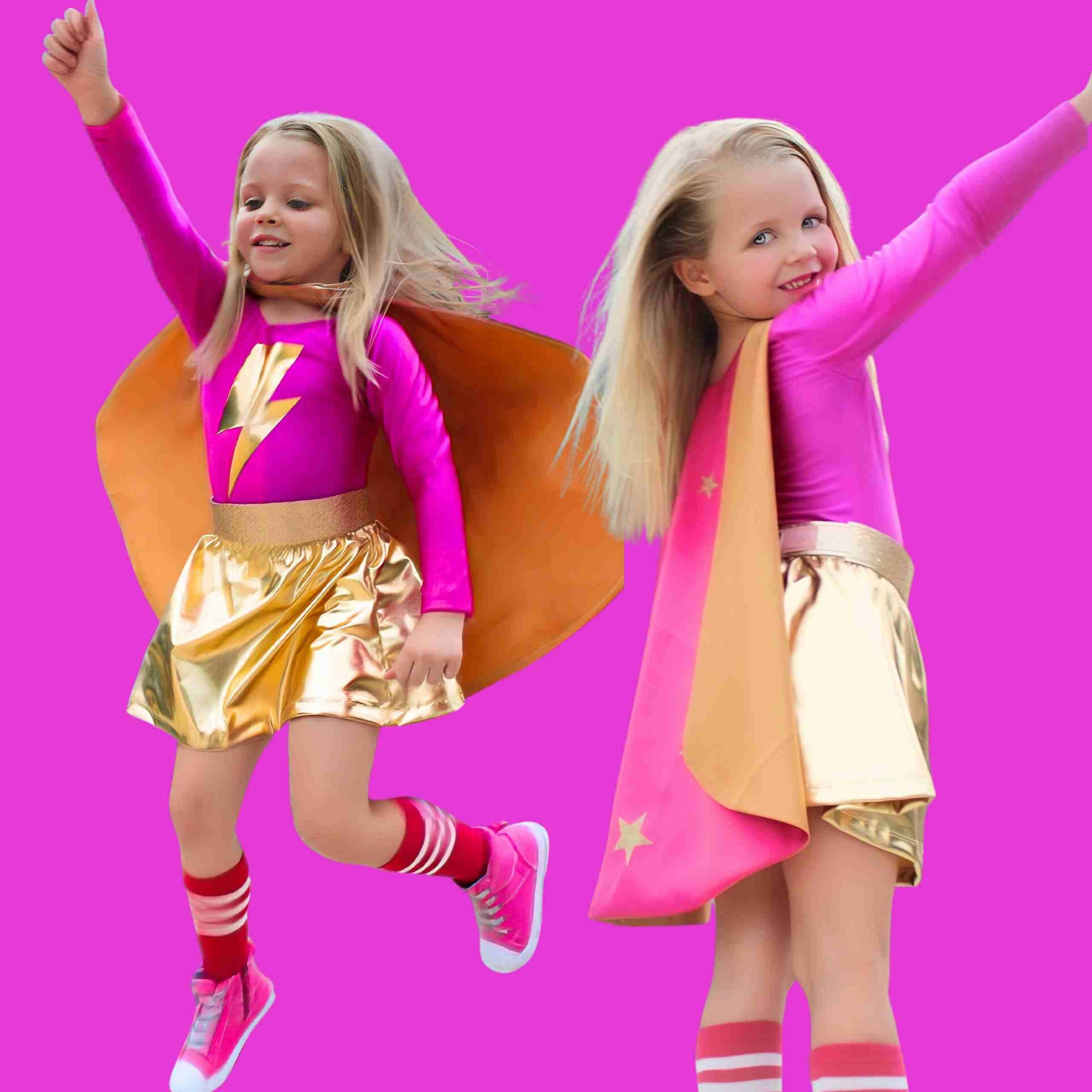 Superhero Star Power Cape Set, Pink
