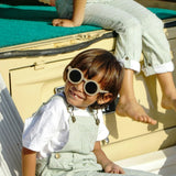 Olive Seersucker Overalls