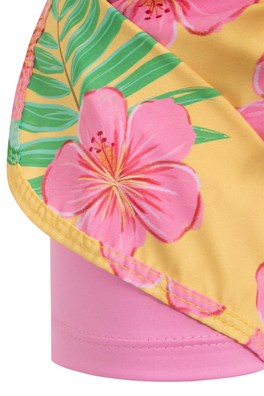 HIBISCUS AMARILLO - GIRL SWIMSHORTS