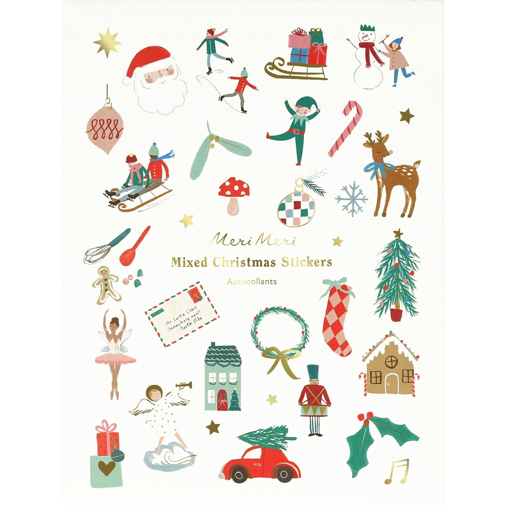 Mixed Icon Christmas Stickers