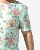 Petals & Posies Bamboo Kids Pajama Short Set
