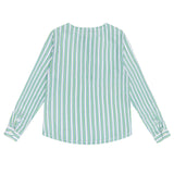 unisex tamarin stripe linen henley
