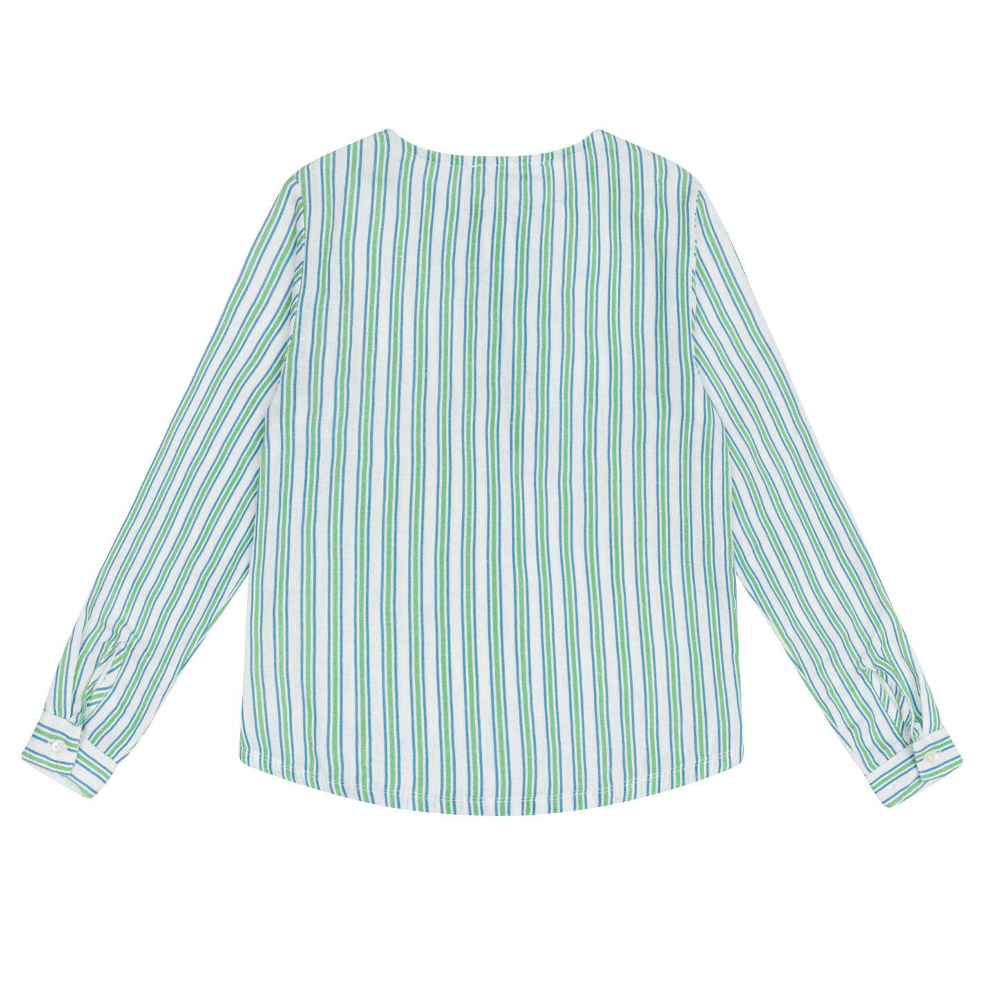 unisex tamarin stripe linen henley