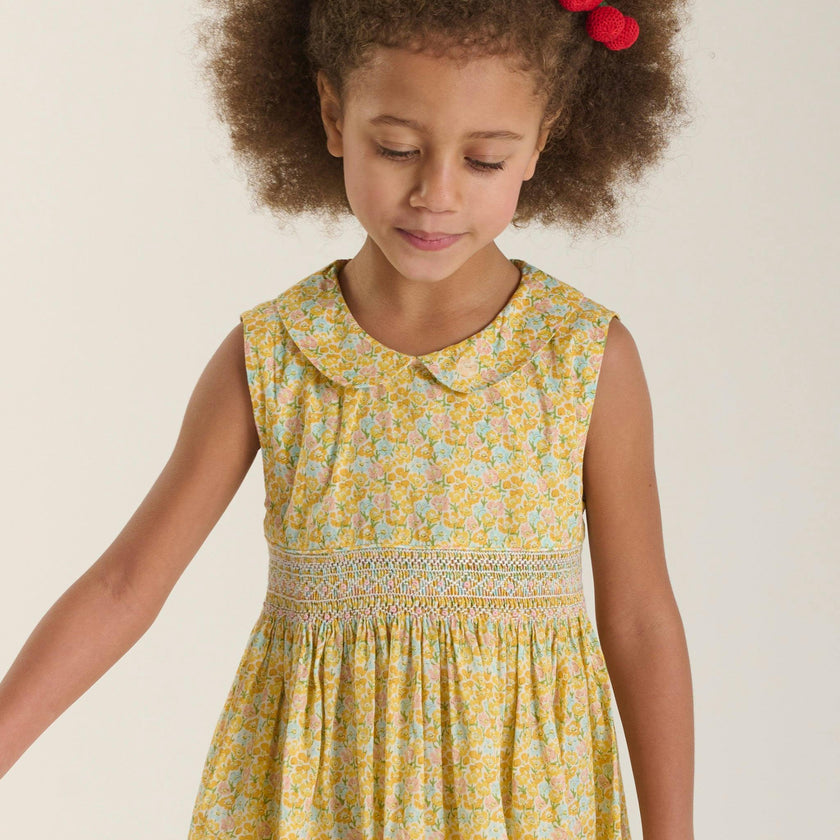 Hand-Smocked Girls Dress - Fernanda