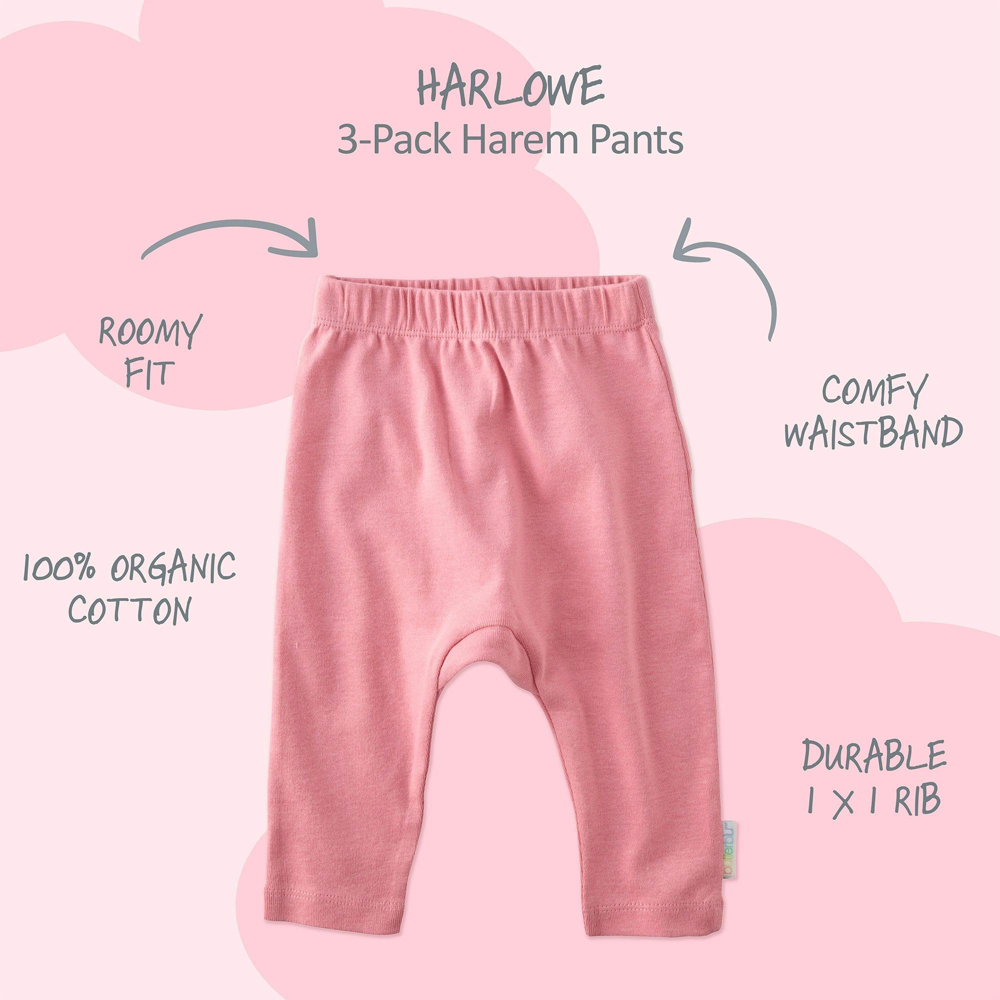 HARLOWE 3-Pack Harem Baby Pants