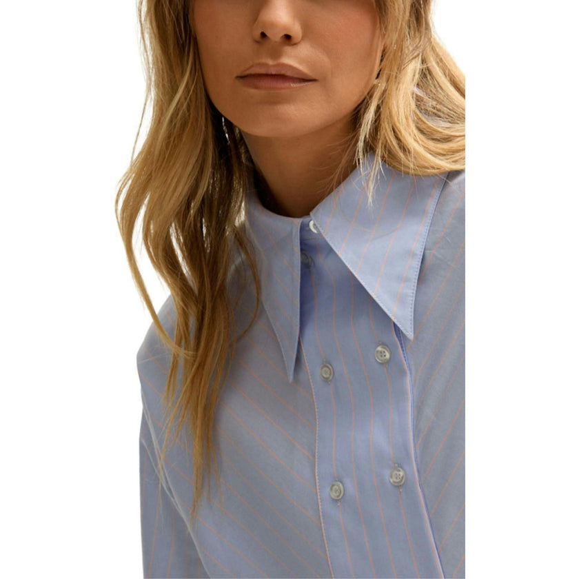 Dapper Double Placket Stripe Shirt