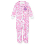 Parker Girls' Zipper Pajama - Easter Time Pink