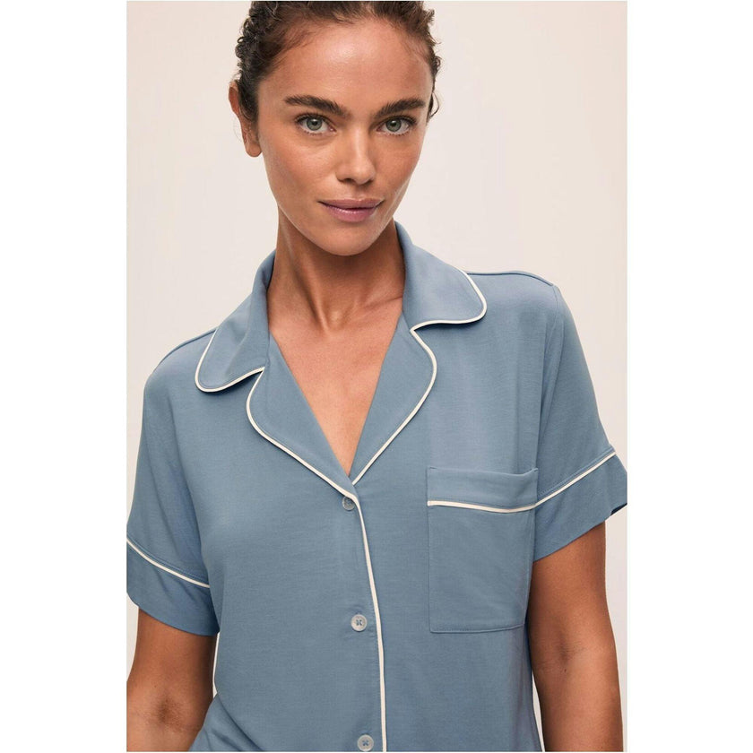 Gisele TENCEL Modal Relaxed Short PJ Set, Blue