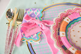 Pink Velvet Clip-On Bow Set (5 count)