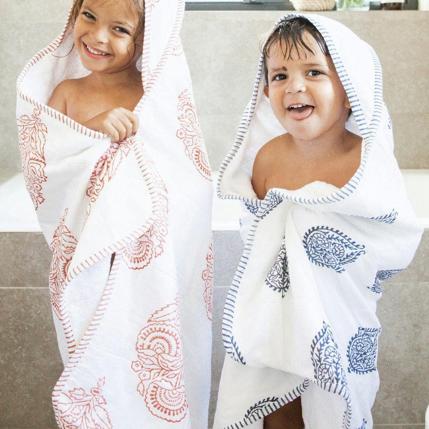 Block-Printed Terry Towel