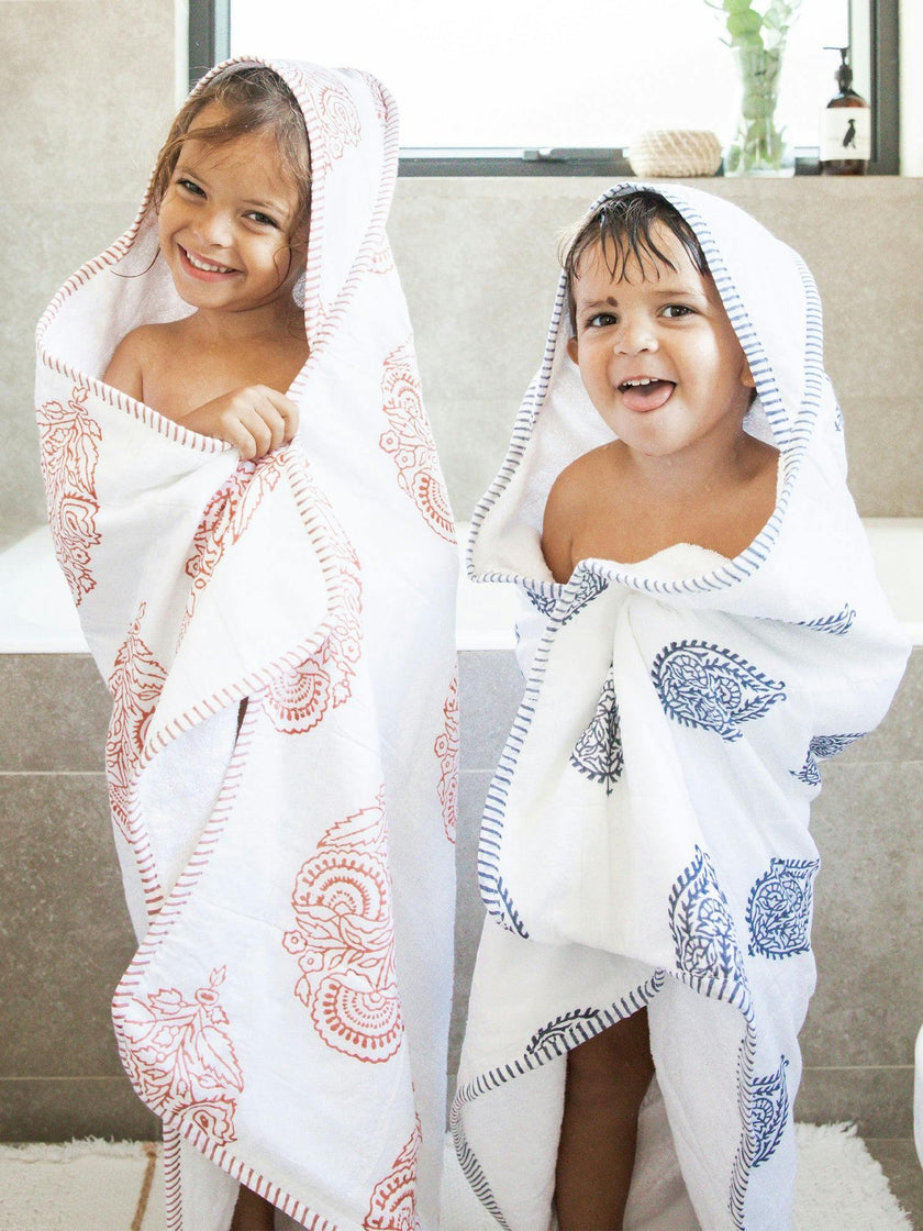 Block-Printed Terry Towel