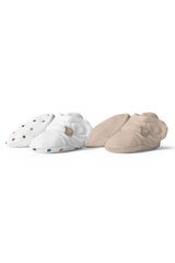 STAY ON 2-PACK BOOTS | CITY BLOCKS + SANDSTONE — Bamboo Organic Cotton Blend, 0–6M