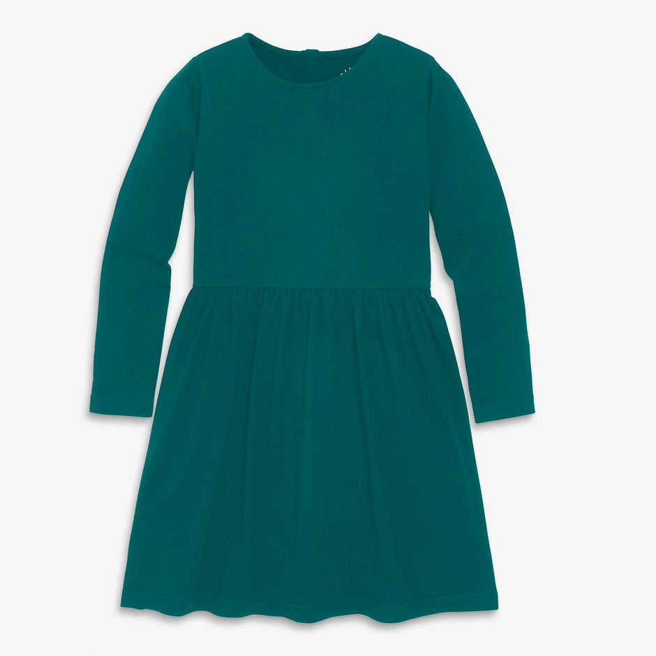 Kids long sleeve perfect pocket dress