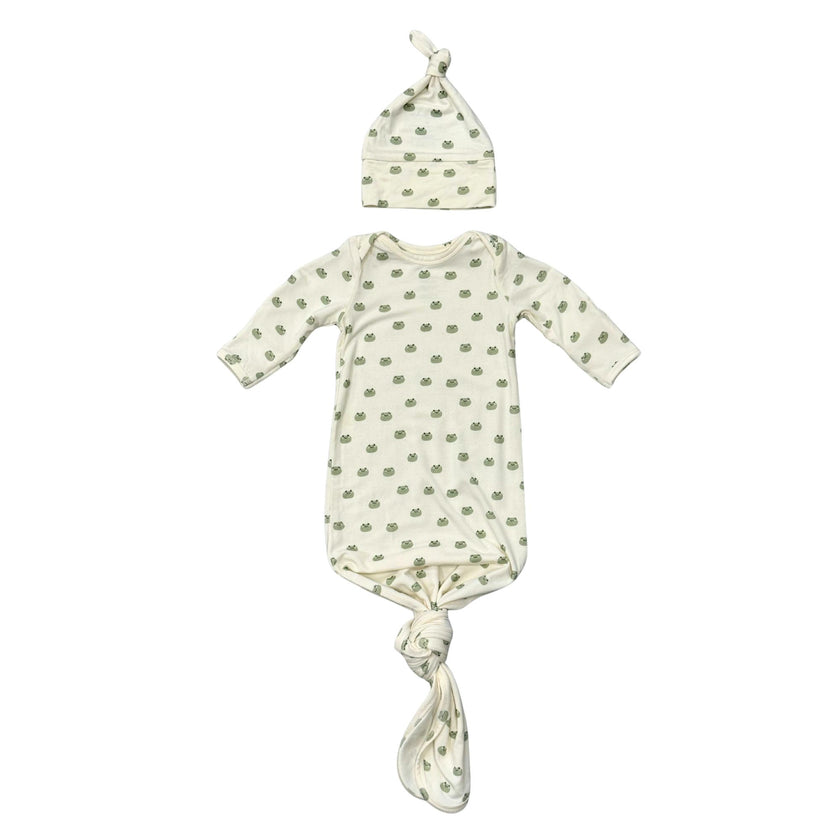 Knotted Sleeper Set in Miniature Frogs