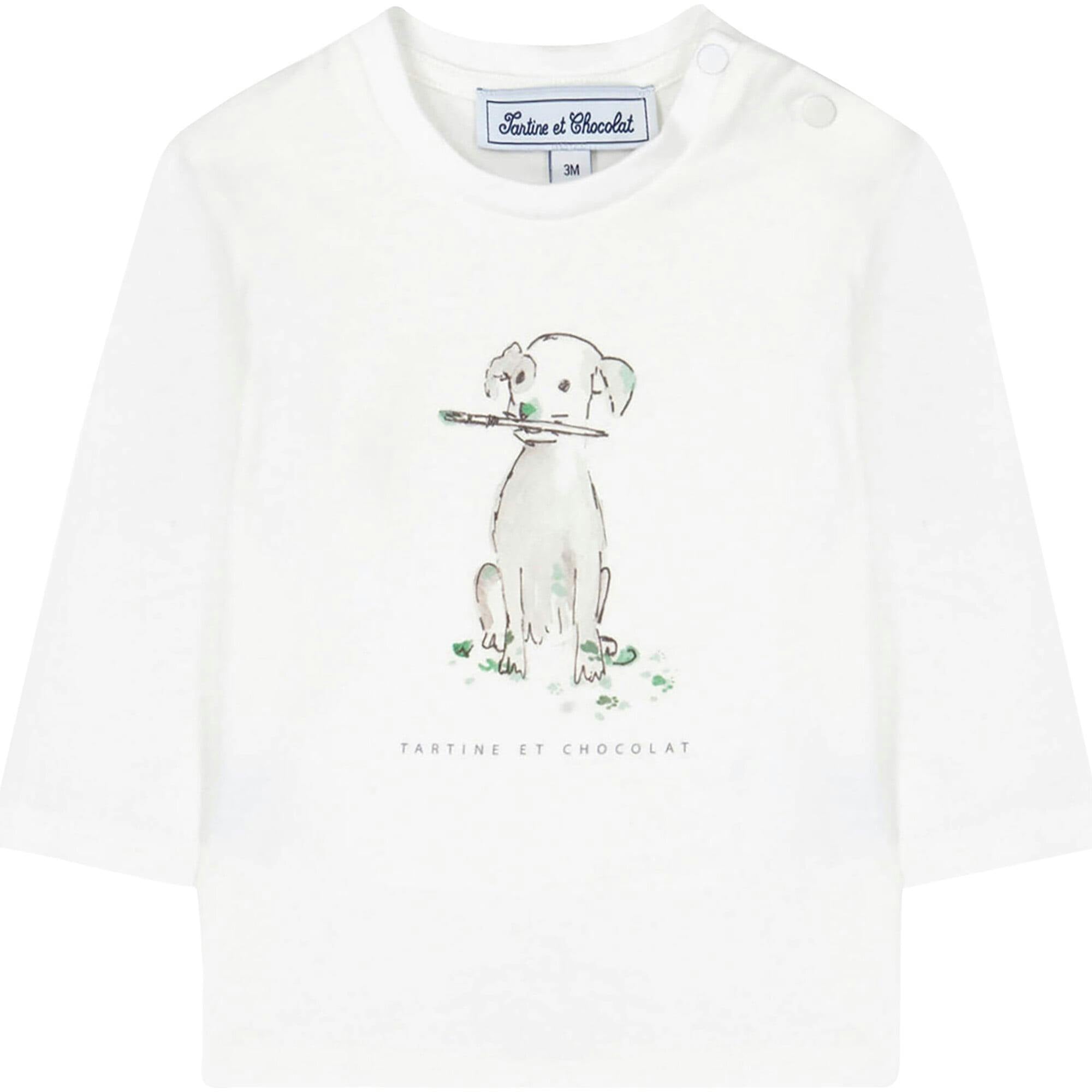TARTINE ET CHOCOLAT Painter Puppy Baby T-shirt