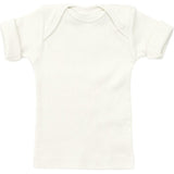 Rib Lap Shoulder Tee Short Sleeve Charcoal