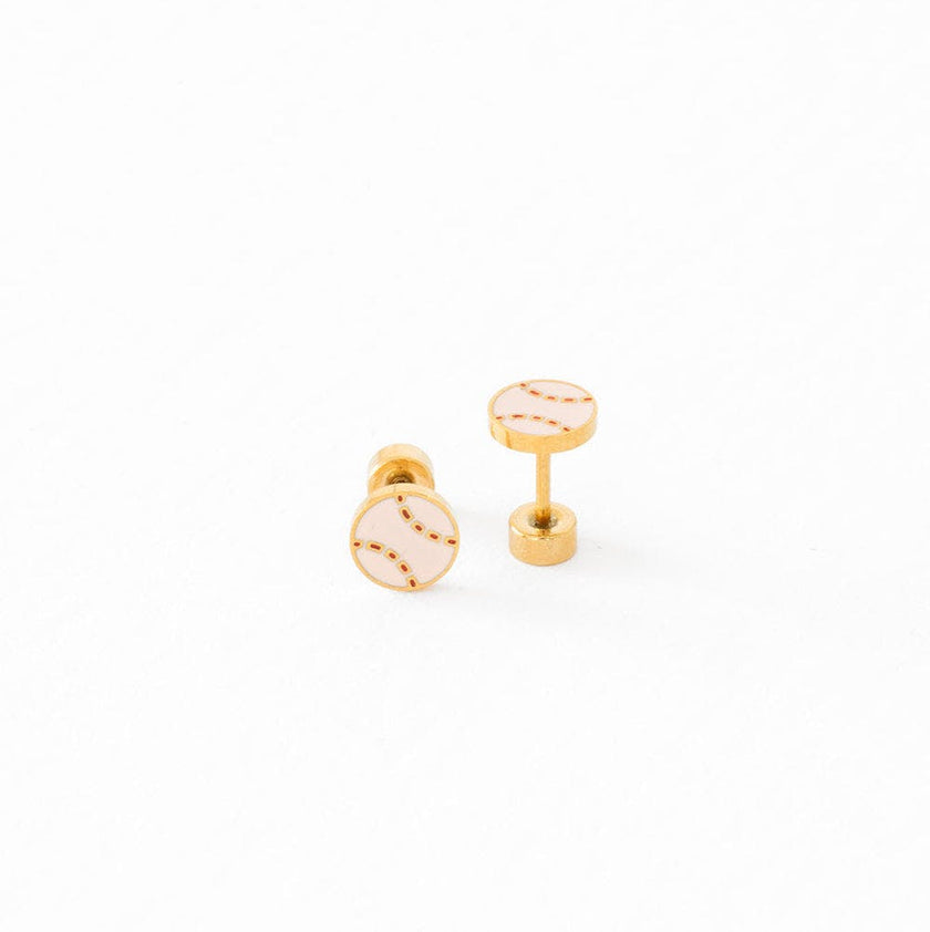 Baseball Stud Earrings