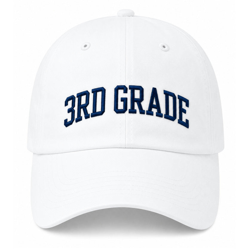Back-to-School 3rd Grade Baseball Hat