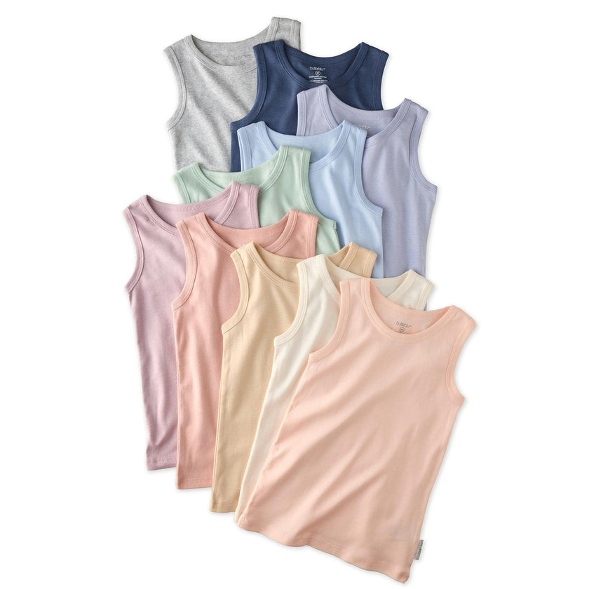 MALONE 10-Pack Toddler Tank Top Undershirts
