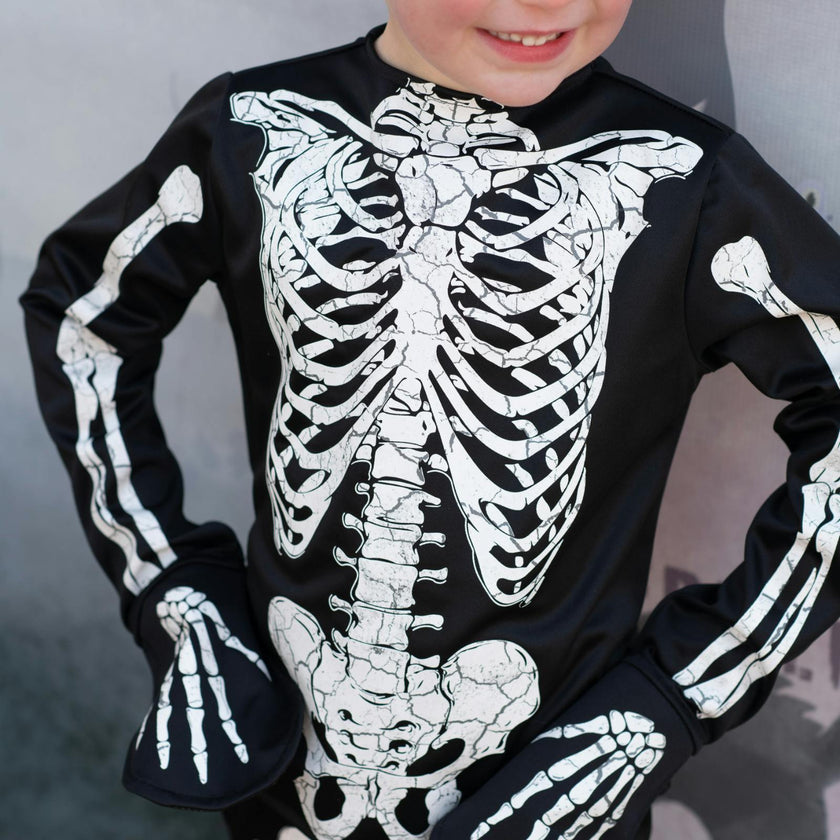 Glow in the Dark Skeleton Shirt, Pants & Mask