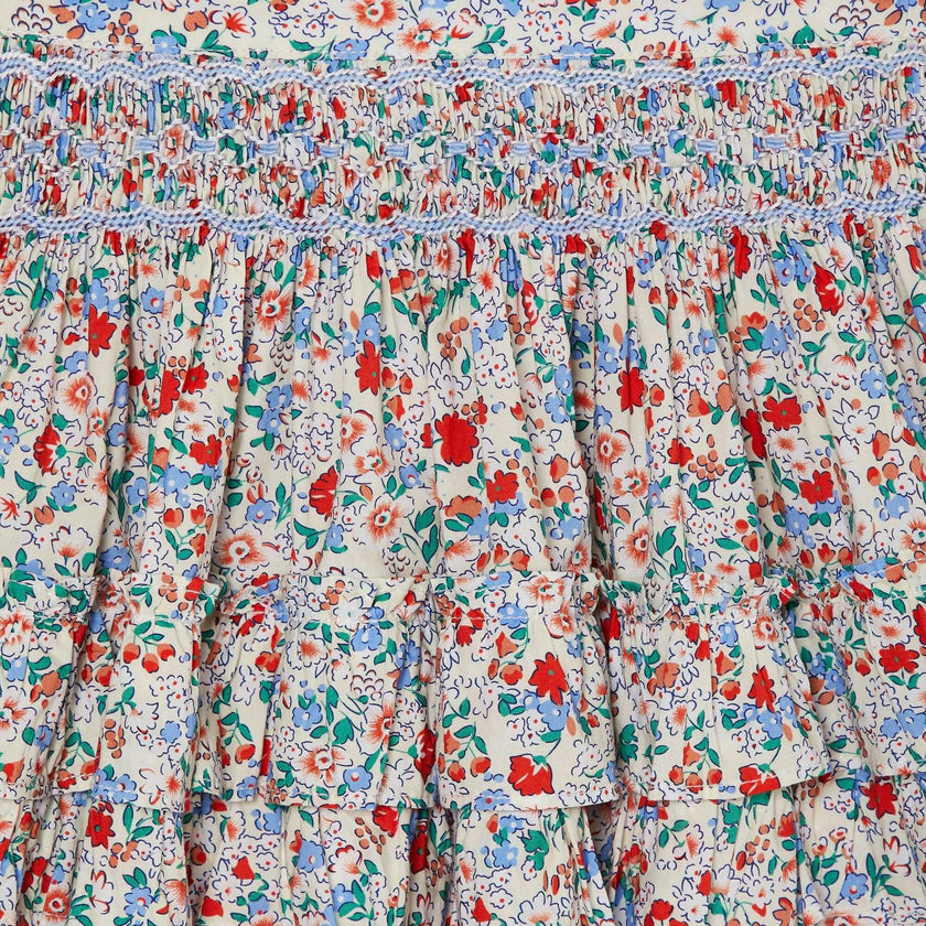 Hand-Smocked Ruffle Skirt Nancy