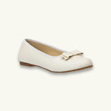 Camille Ballet Flat | Bone Leather