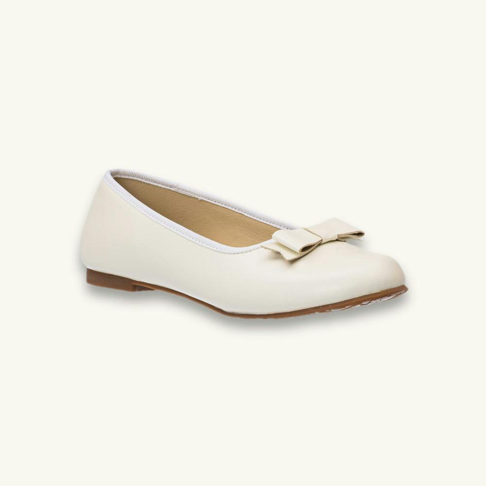 Camille Ballet Flat | Bone Leather