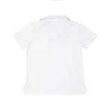 boys white cotton polo