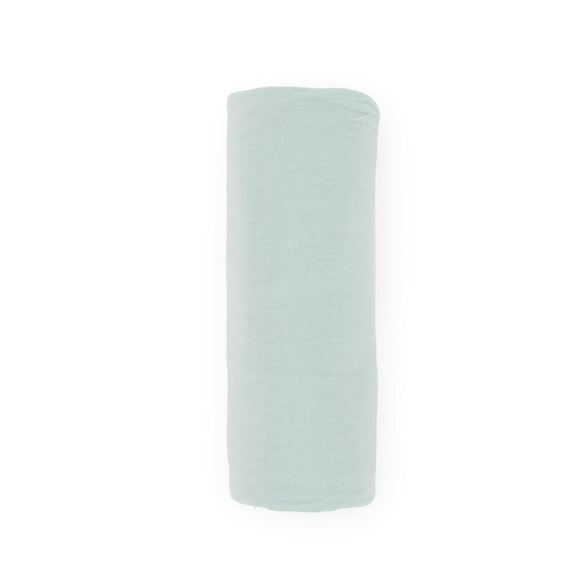 Stretch Knit Swaddle Blanket - Frost Green